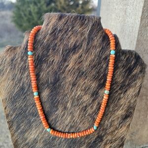 New Spiny and Sonoran Turquoise Beaded Necklace